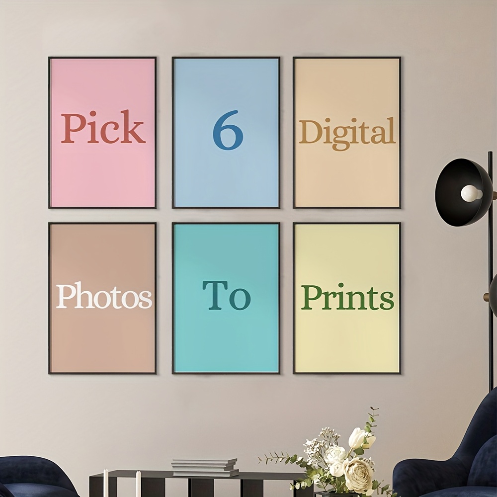 Photography Interior - Conjunto de 6 peças de impressão