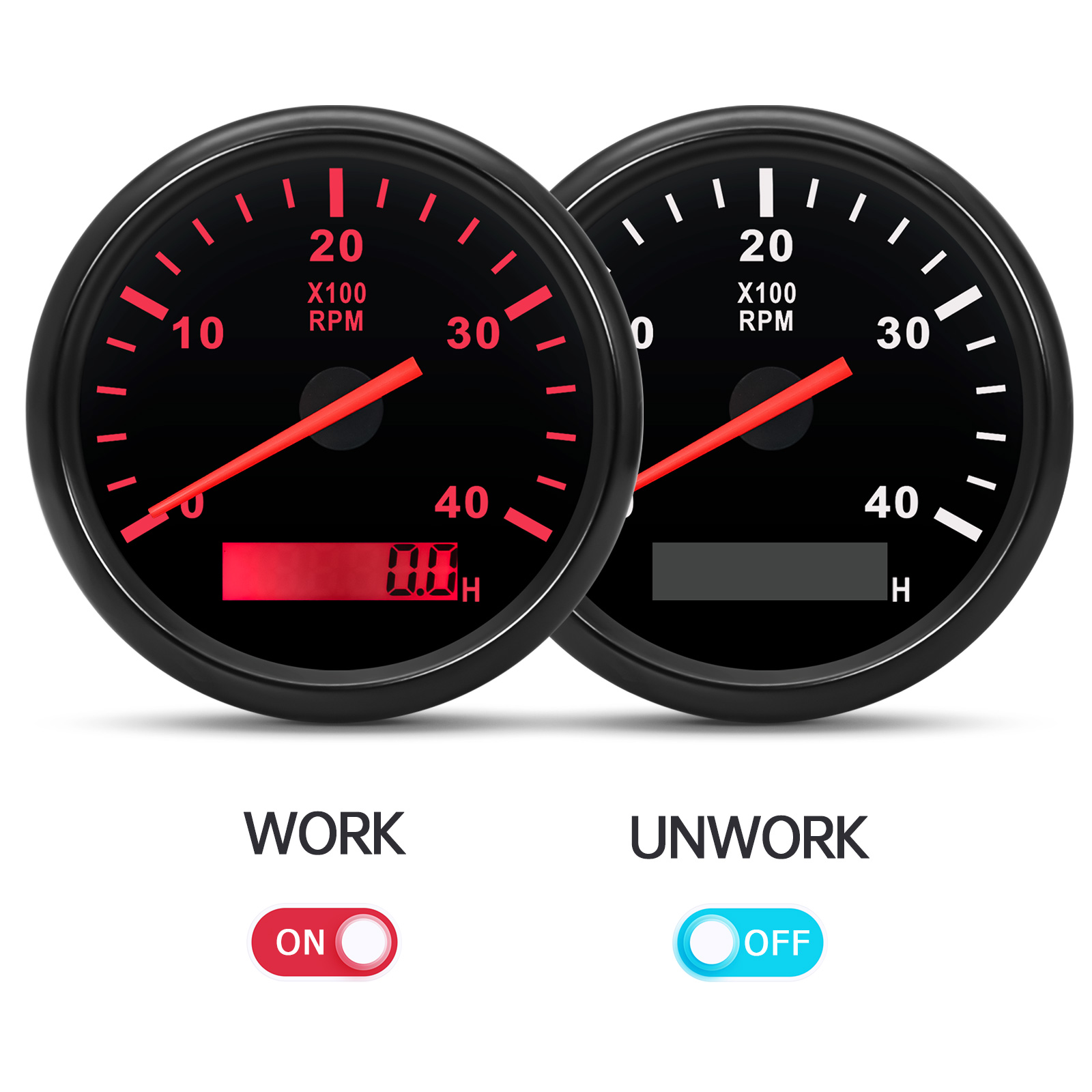 4000rpm 85mm tacômetro com led - Light Meter Incident avaliação e preço