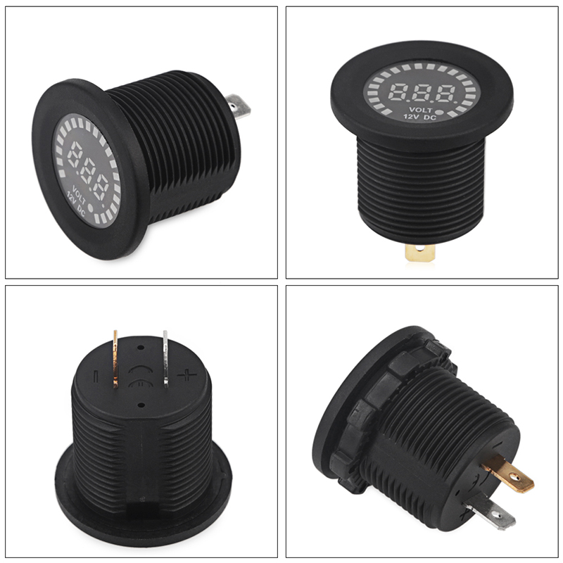 24v 12v dc voltímetro cor led  - Light Meter Incident avaliação e preço