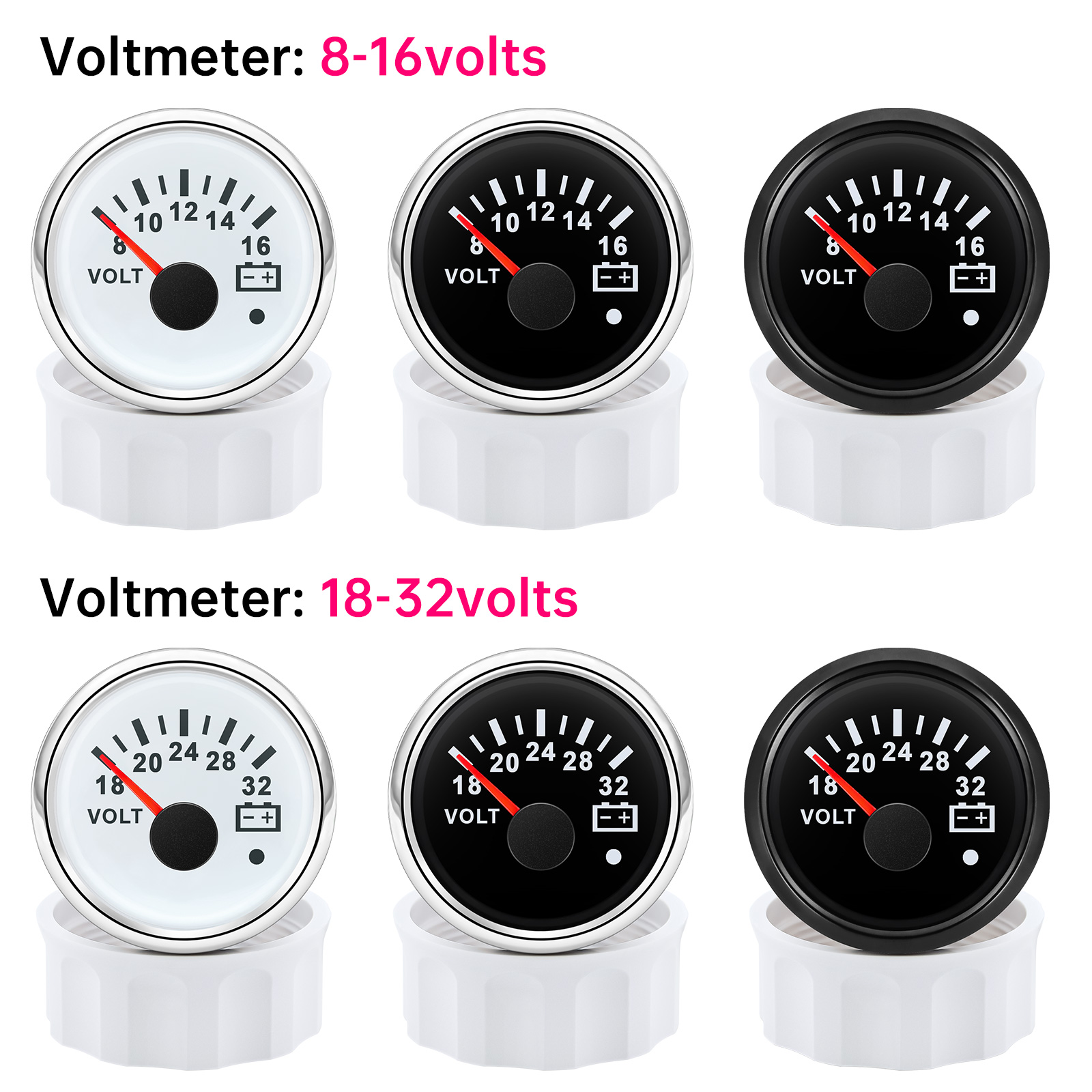 Voltímetro de 52mm, 7 cores, l - Light Meter Incident avaliação e preço
